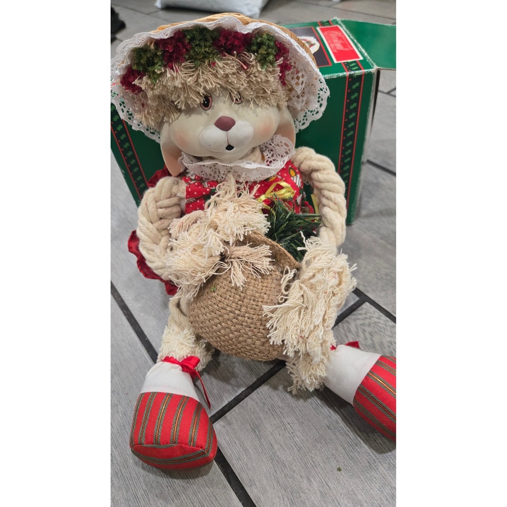 House of Lloyd Flossie Christmas Around The World Bunny Rope Doll 541736